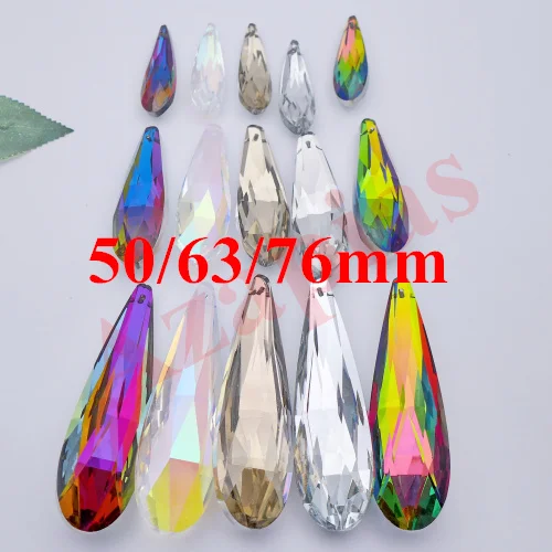 Wholesale 50/63/76/85mm Crystal Austrian Prism/Icicle/U Drop Charm/Pendant AAA Quality For Chandelier Christmas