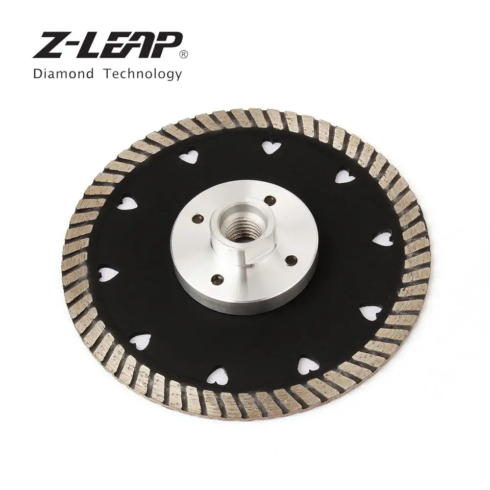 Z-LEAP 1 قطعة 125 مللي متر الماس قطع القرص 5 "الماس المزدوج المنشار شفرة M14 شفة للرخام الجرانيت ملموسة الطوب قطع طحن