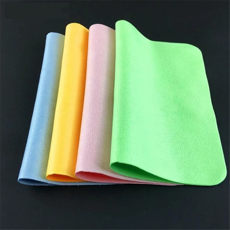 ZXTREE 100Pcs High quality Chamois Glasses Cleaner 150*175mm Microfiber Glasses Cleaning Cloth For Lens Phone Screen Clean Wipes