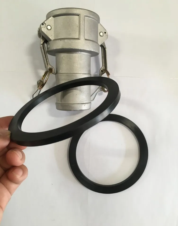 Oil Resistance Camlock Gasket Fastener Rubber Washer Insulation Spacer DN15 DN20 DN25 DN32 DN40 DN50 DN65 DN80 DN100 DN200 Black