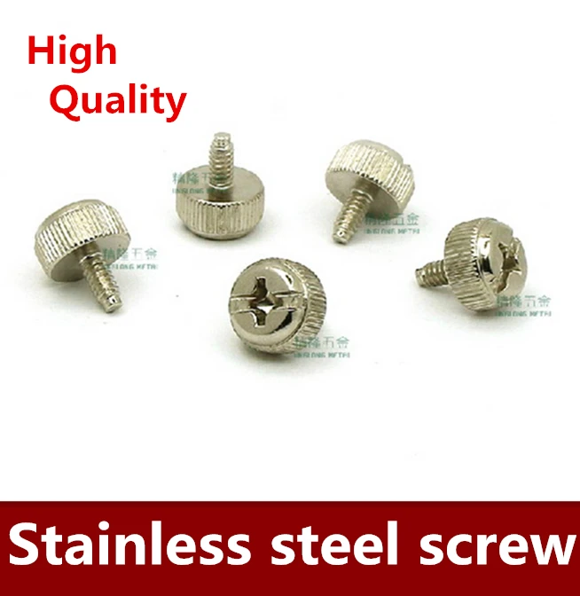 50PCS/LOT    Hand screw screws 6-32*7.5 head screw plating American coarse teeth 3.5*7.5 cabinet adjusting screw