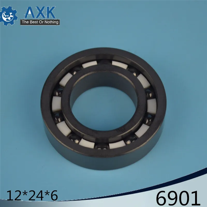 

6901 Full Ceramic Bearing ( 1 PC ) 12*24*6 mm Si3N4 Material 6901CE All Silicon Nitride Ceramic 6901 Ball Bearings