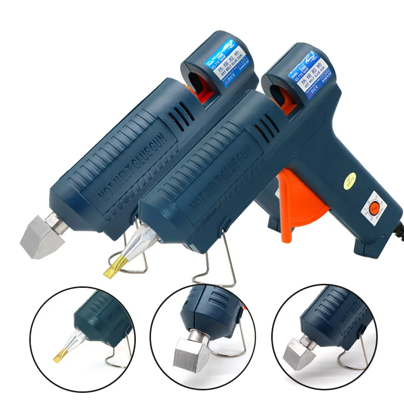 

Glue Gun 150W Temperature Ajustable Hot Glue Gun Flated Nozzle Professional Industrial Glue Gun Electriical Home Craft Gun