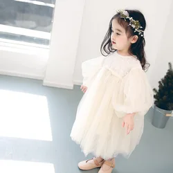 MILANCE Kids Dress Baby Girls Dresses Ball Gown Girls Party Dress Puff Sleeve Dress for Girls