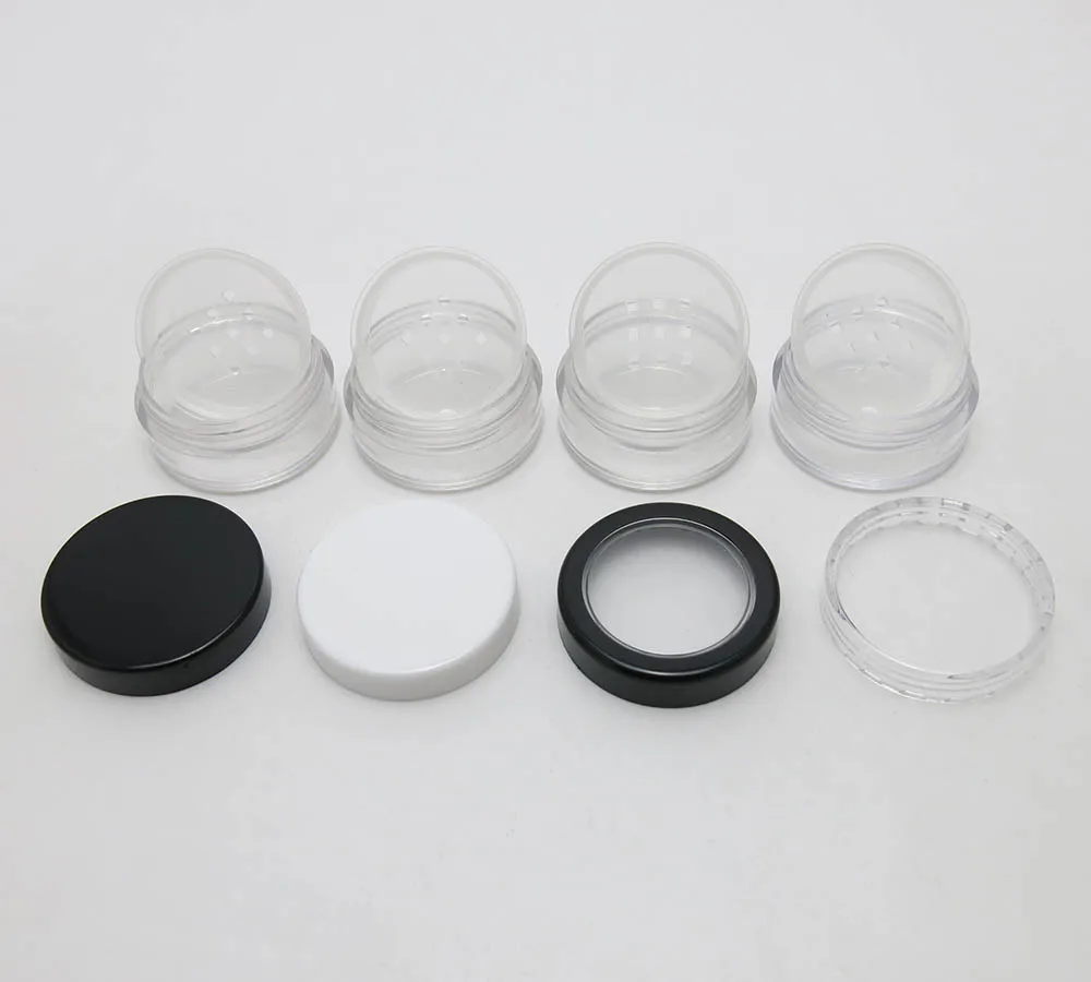 100 x 5g Loose Powder Case With Sifter Cosmetic Case Eye Shadow Container Power Container Cream Jar Cosmetic Packaging