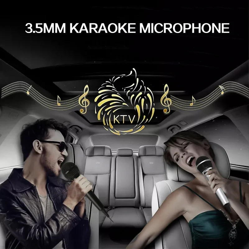3.5 مللي متر + 6.35 مللي متر المرحلة السلكية ميكروفون كاريوكي يده مكبر الصوت العالمي الأداء العامة الارسال تسجيل المحمولة