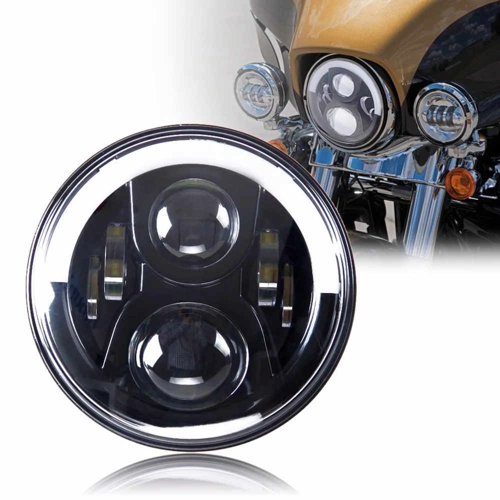 

LED 7 inch Headlight Lamp 7" Projector 60W Angel Halo Eye Headlight Bulb For accessories