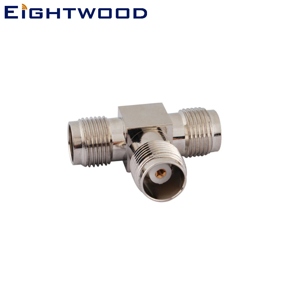 Eightwood 5PCS TNC RF Coaxial Adapter TNC Jack Female to Jack Female to Jack Female 