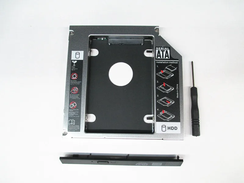 2nd HDD SSD hard drive Caddy for Dell E5400 E5410 E5420 E5500 E5510 E5520 laptop 12.7mm