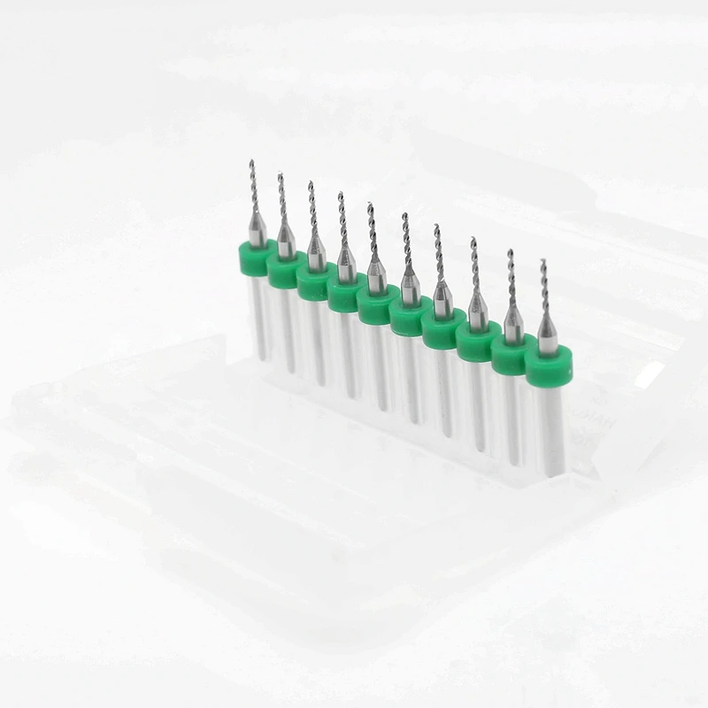 10/set 1.1mm 텅스텐 카바이드 인쇄 회로 기판 전기 드릴링 센터 드릴 비트 38mm