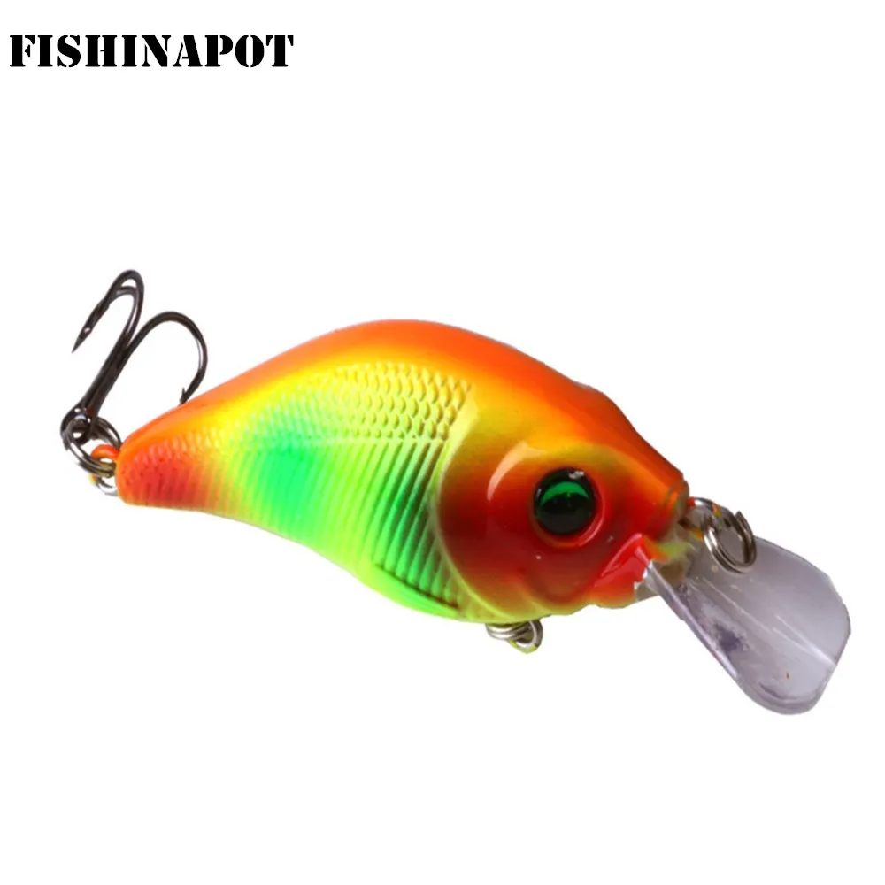 FISHINAPOT Crank Fishing Lure 7.5cm/11g Crankbait Hard Bait Artificial Wobblers Bass Pike Japan Top water Fishing Accessories