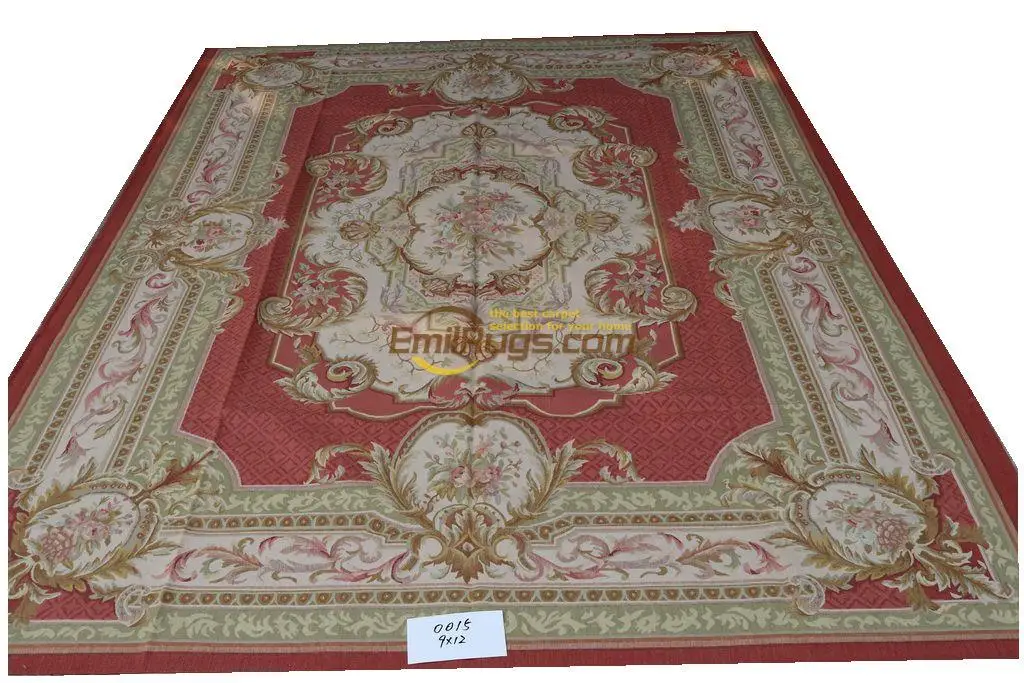 

carpet rug room rug aubusson rug handmade woolen carpets 274CMX366CM 9 'X 12' 0015gc156aubyg6