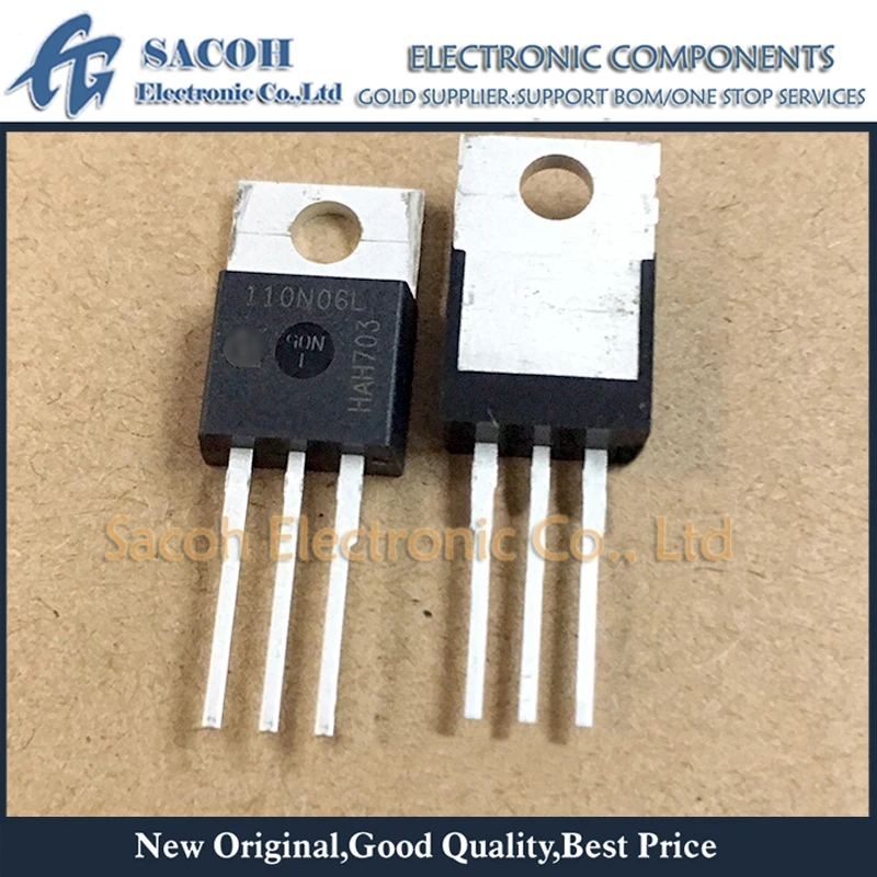 

New Original 5Pcs/Lot IPP110N06LG IPB110N06LG 110N06L TO-220 76A 60V Power MOSFET