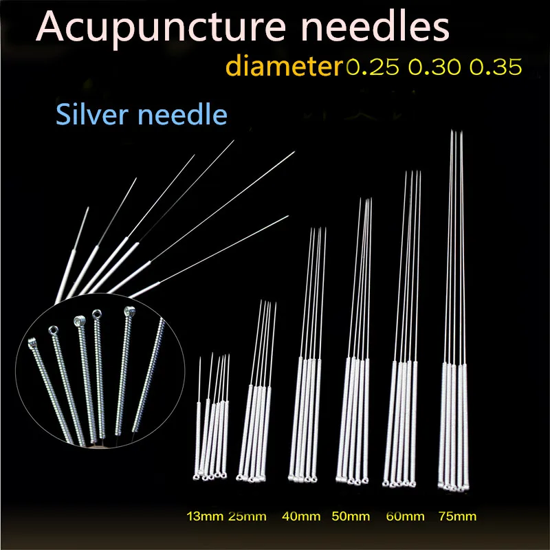 medical Disposable Acupuncture Moxibustion Silver Needle Formula Tube Needle Tube Needle Set Needle Repeatedly Used skin pin