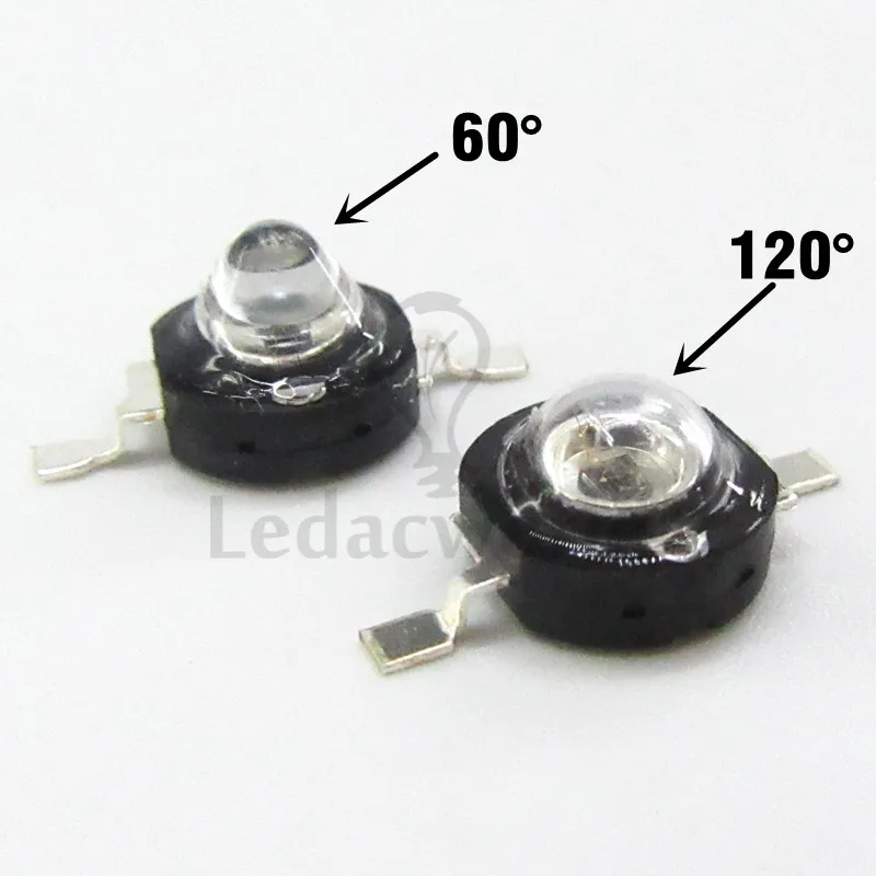 10pcs Infrared Red 940nm 3W High Power LED Chip IR 940Nm 60 degree or 120 degree LED Beads for Night Camera