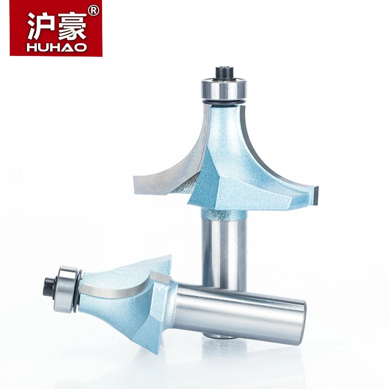 HUHAO-Round-Over Router Bits para Madeira, Ferramenta para Carpintaria, Enmill Industrial com Rolamento, Fresa, Corner Round Over Bit, 1Pc