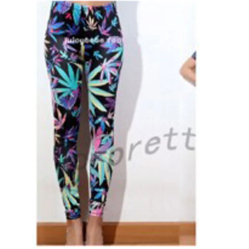 Leggings College numériques 3D pour femmes, pantalons de sport, grandes feuilles roses, nouvelle mode, offre spéciale