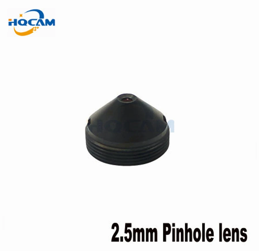 HQCAM wysokiej jakości metalowy spiczasty stożek 2.5mm obiektyw szeroki anioł cctv obiektyw bezpieczeństwa cctv CCD/kamera CMOS