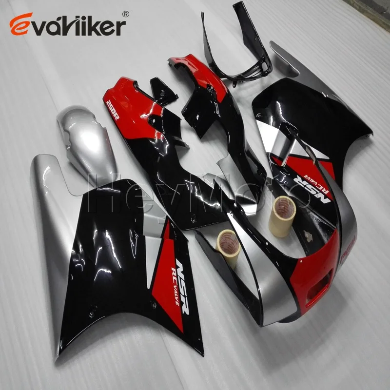 motorcycle cowl for VFR400R NC24 1987 1988 red silver black VFR 400R 87 88  ABS motorcycle fairing