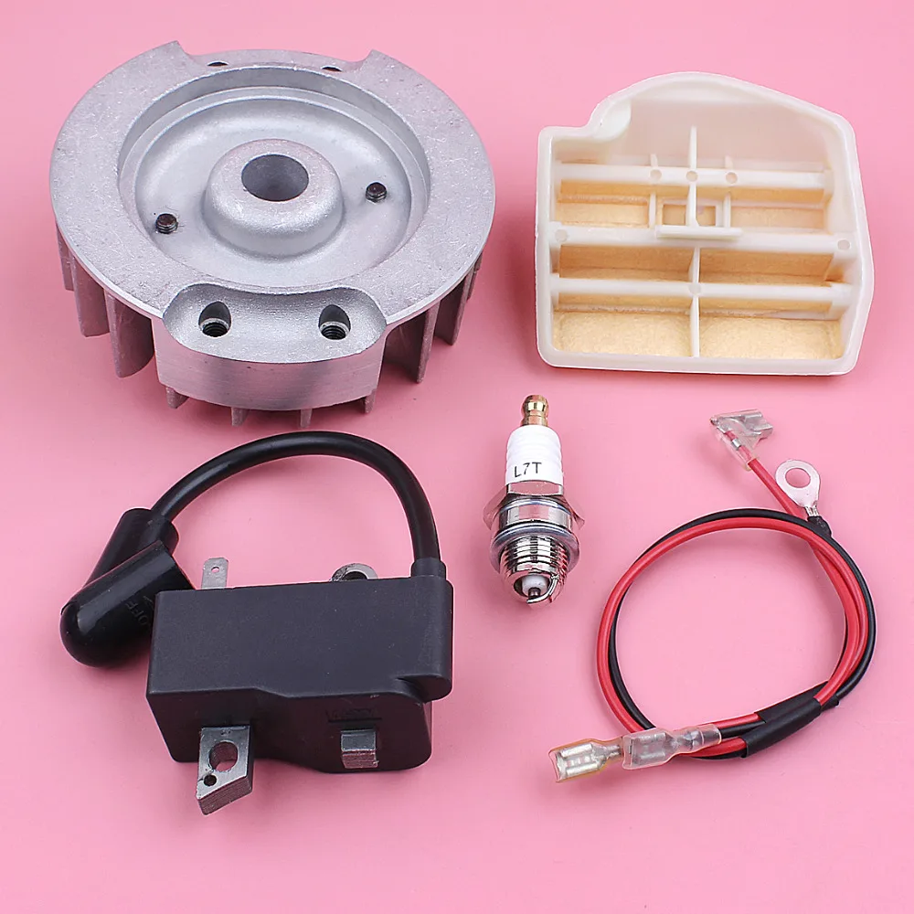Ignition Coil Flywheel Air Filter Spark Plug For Husqvarna 445 445E 450 450E Chainsaw Spare Replacement Garden Tool Part