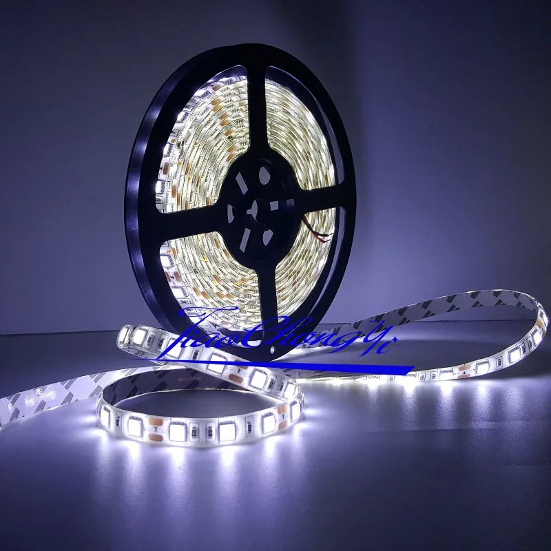 

DC12V 5050 5-100M Cool White SMD 300LED Strip light flexible 60led/m waterproof IP65 New