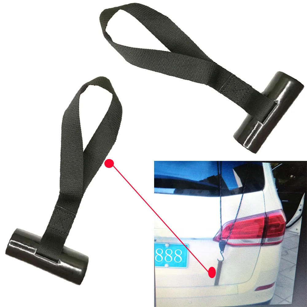 2pcs Marine Canoe Kayak Hood Trunk Tie Down Loops Hook on Vehicle Hatchback Transport Shoreline