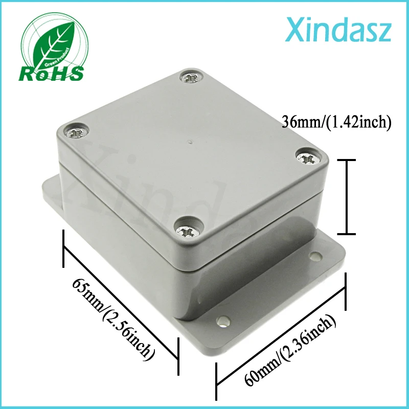 

(10pcs/Lot)Free shipping wall mounted plastic box enclosures plastic enclosures wall mount 65*60*36mm