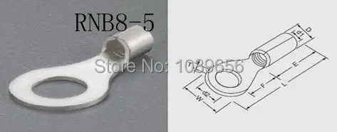 

RNB8-5 TO Circular Naked Terminal Cold pressed terminals 1000pcs