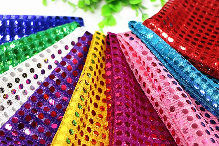 Sequins Stage Performance Clothing Paillette Fabric Cloth Wedding Dress Decoration Lace Fabric