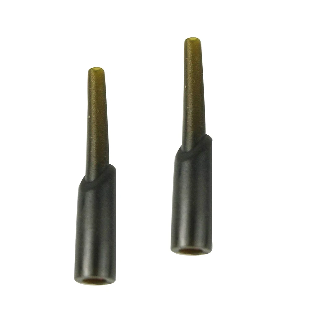 30Pcs Camo Green Run Rig Rubber Covert Lead Carp Hook Sleeve Tackles Swivel Covert Lead Stop Rig Carp Fishing Accessory
