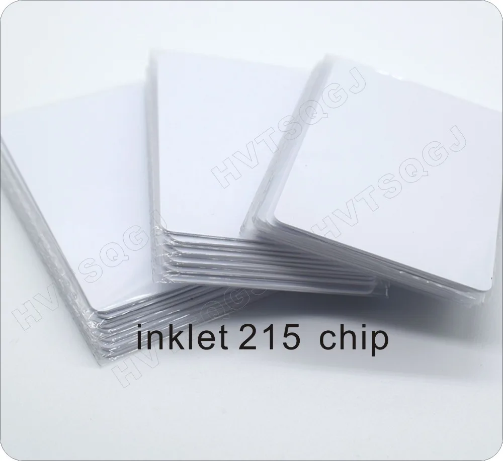 

Стандартная RFID-карта CR80, 13,56 МГц, ntag215, с возможностью печати струйными принтерами, пустая ПВХ-карта, перезаписываемая NFC-карта для принтеров Epson или Canon, 100 шт.