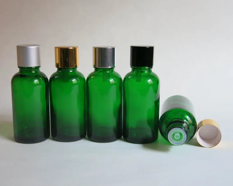 Wholesale 100pcs  30ml Green Glass Vials Bottle With Cap, 30 ml Essential Oil Bottle for Electronic Cigarette Liquid wholesale