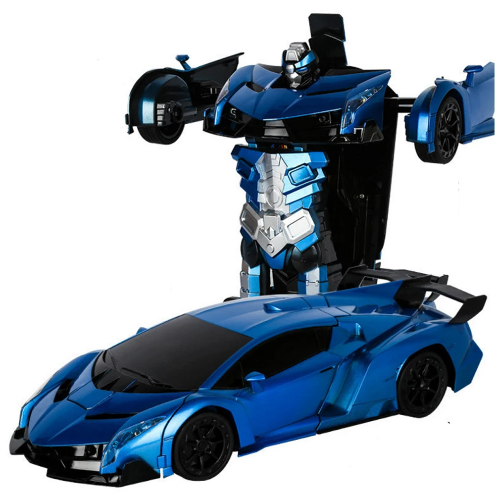 RC Car Transformation Robots Sports Vehicle Model Drift Car Toys Cool Deformation Car Kids Toys Gifts For Boys