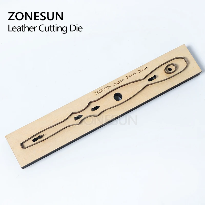 ZONESUN F1 Leather Punching Die Key Fob Cutting Die For Handmade Key Ring Key Cover Earphone Handicraft Leather Tool Accessory