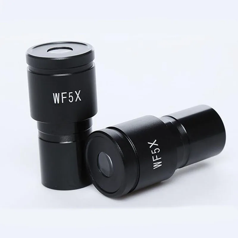 2PCS WF5X/20mm Biological Microscope Eyepieces wide angle Microscope Lens Biology Accessories Parts for Medical Science