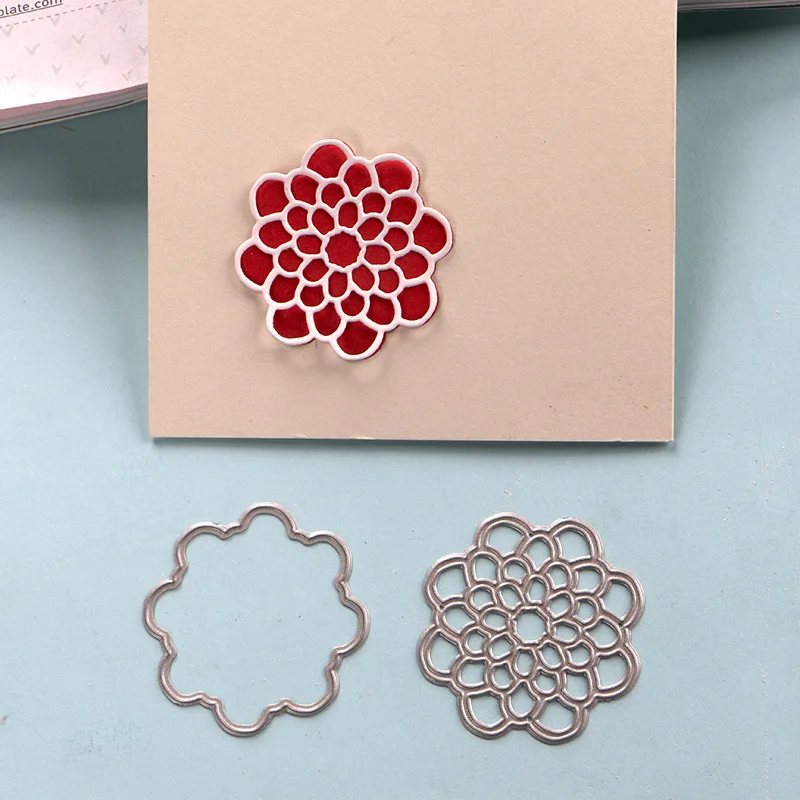 DUOFEN METAL CUTTING DIES varieties of lace small flowers and branches stencil for DIY papercraft projects Scrapbook Paper Album