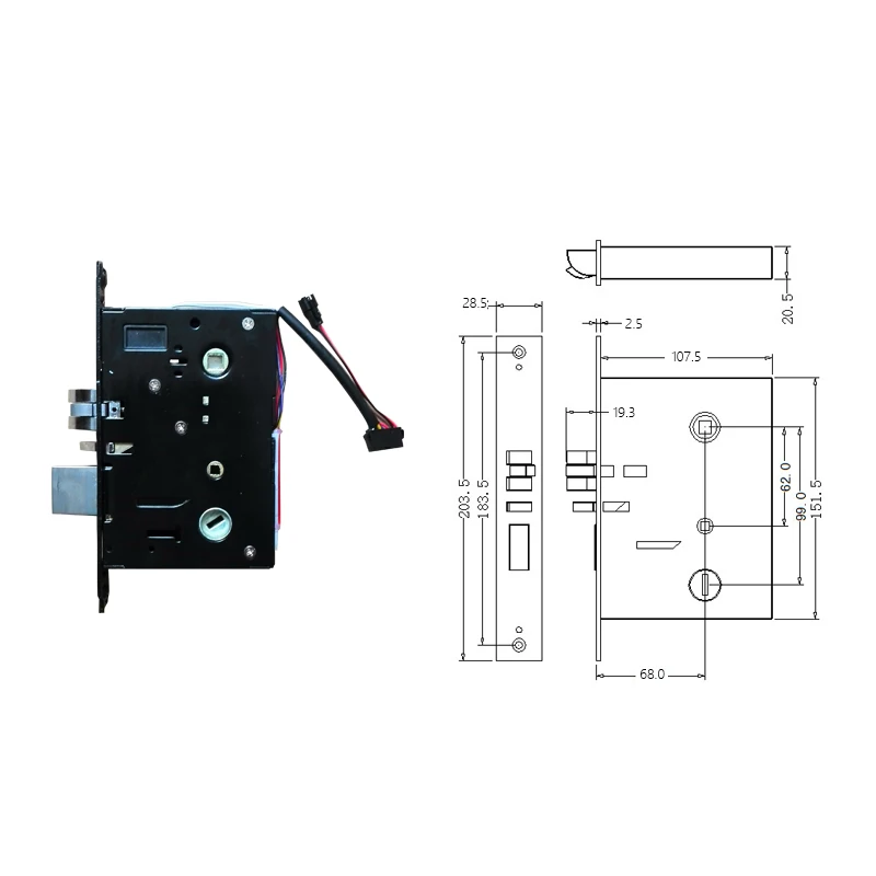 LACHCO Biometric Fingerprint Lock Password Electronic Keypad Door Lock with Deadbolt Smart Entry keyless home office L18083BS