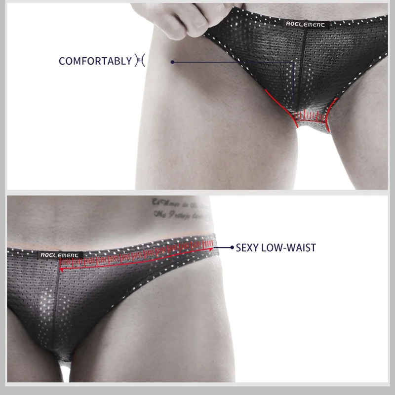 Brand Newest Men Underwear Male Sexy Briefs Jockstrap Mesh Convex Pants high-quality Man Panties L XL XXL 3XL Underpants