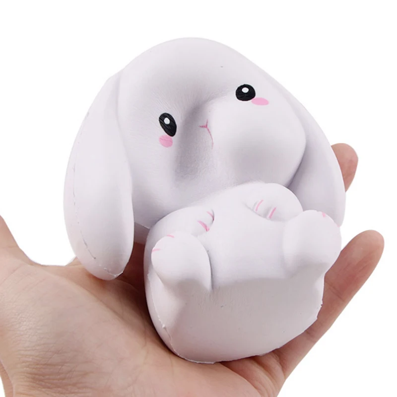 Kawaii Jumbo Rabbit Squishy Simulation Cream Scented Slow Rising Squishies Creative Soft Stress Relief Squeeze Toys 11x10 CM