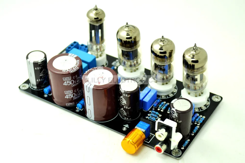 Q-BAIHE 6N4*3&6Z4*1 Tube Preamplifier Board Reference to Marantz 7 Circuit