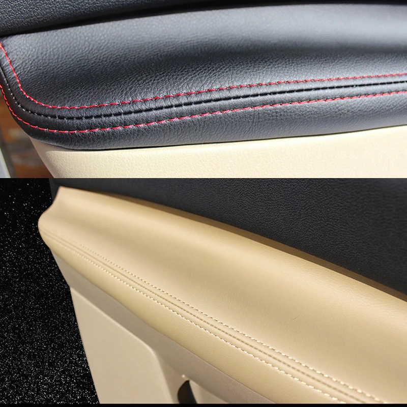 Microfiber Leather Front / Rear Door Panels Armrest Covers Protective Trim For Nissan QASHQAI J10 2007-2015