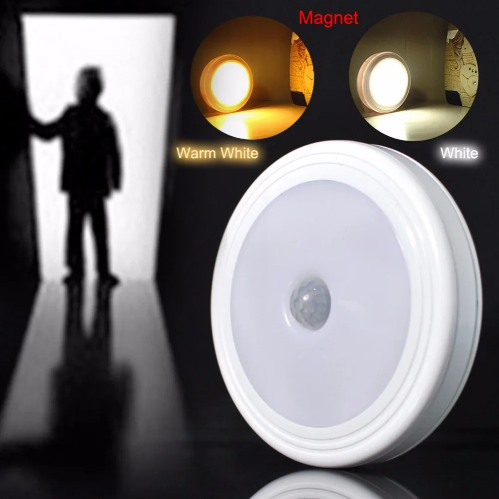 Motion Activated Type/ PIR Infrared Type/ USB Rechargeable Type Wireless LED Night Light Lamp LED Closet Hallway Magnetic Strip