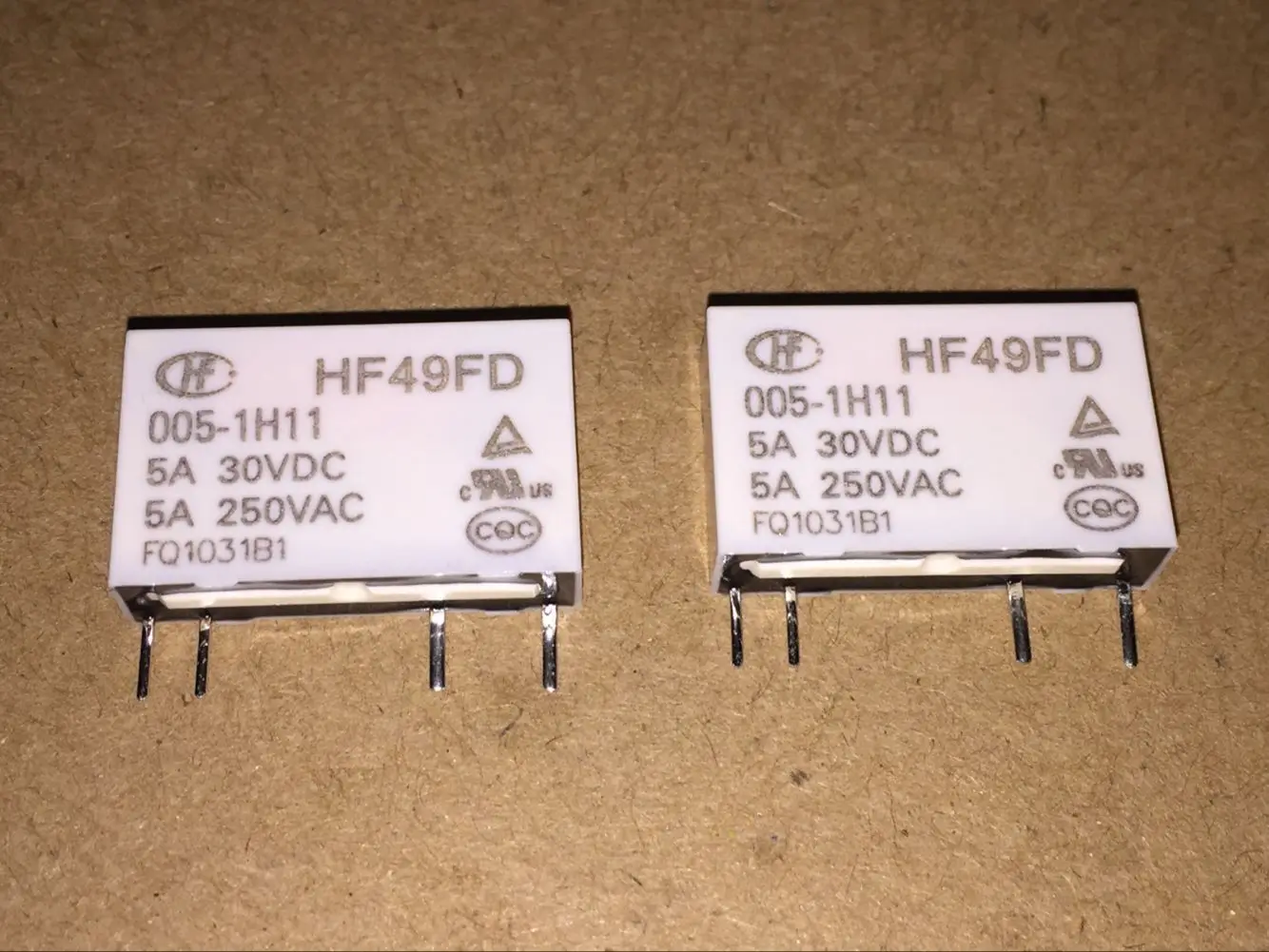 

10pcs/lot new HF relay HF49FD-005-1H11 HF49FD-012-1H11 HF49FD-024-1H11 replace PA1A JZC-49F HF49F 1H1 5A 250VAC 4pin