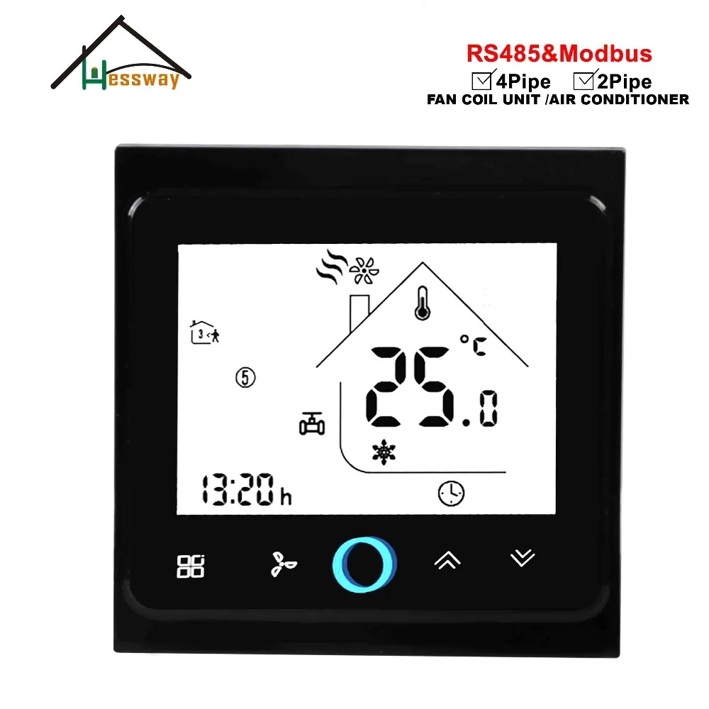 

HESSWAY 2P Air Conditioning THERMOSTAT RS485/MODBUS RTU Communication for 0-10V Proportional Signal Control Valve Switch