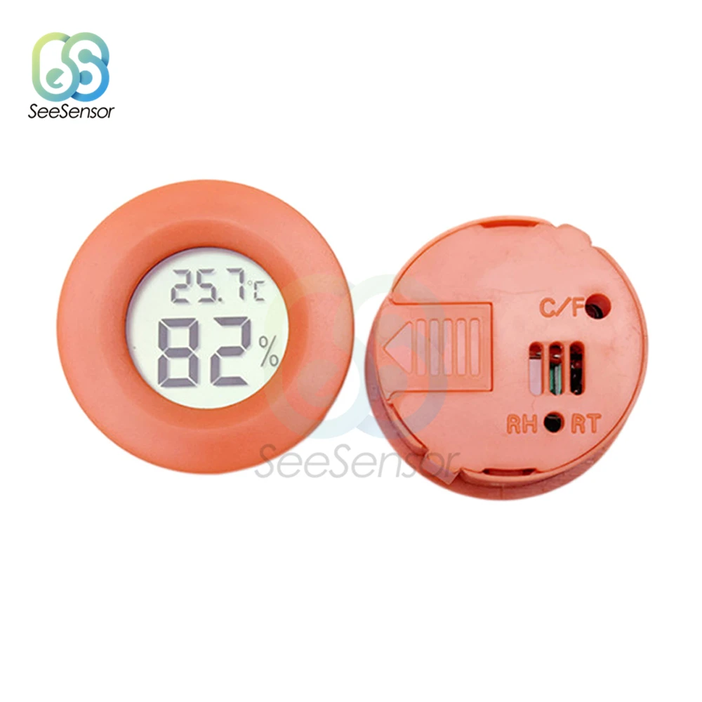 Mini LCD Digital Thermometer Hygrometer Temperature Humidity Meter Detector Fridge Freezer Tester -50~ +70°C