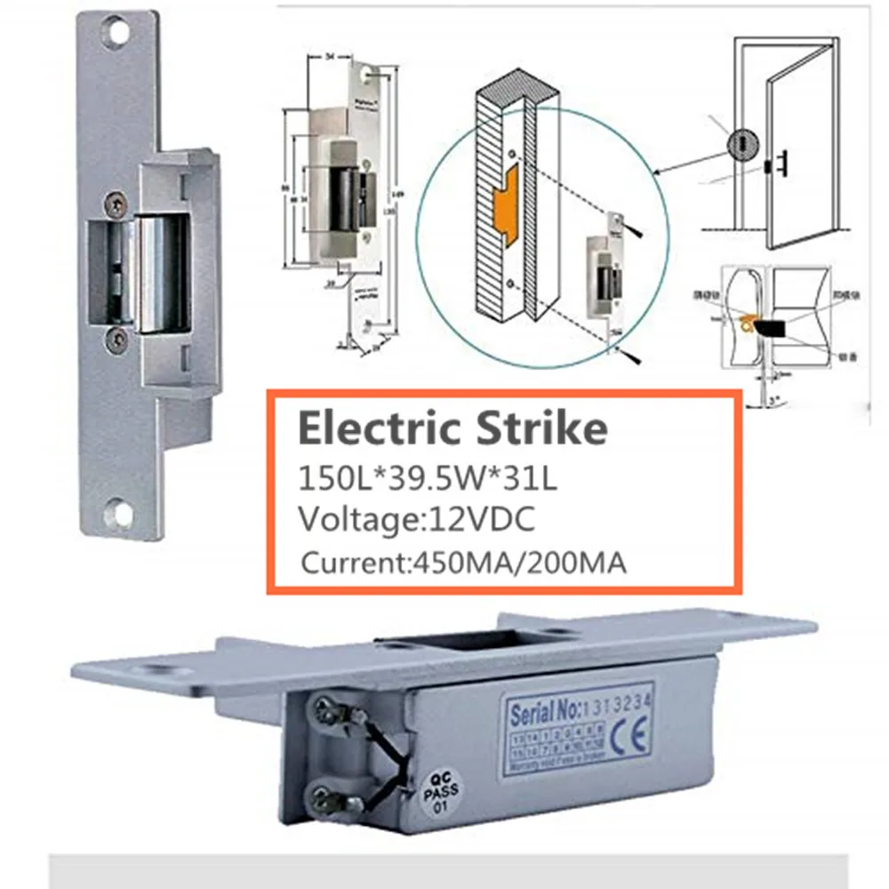 Imagem -04 - Rfid Door Access Control Kit Video Door Phone Intercom System Electric Strike Lock Controle Remoto sem Fio Lcd Câmera ao ar Livre