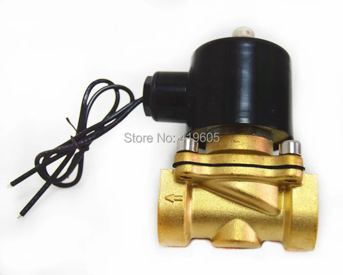 

Free shipping 3/4" Solenoid Valve Normally closed for Water Air Oil 220vac