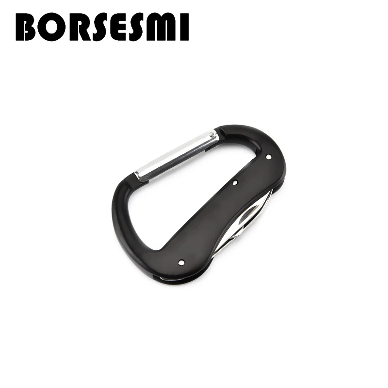 2021 stainless steel folding knife openors 3 in 1 multifunction carabiner with knife quickdraw metal keychian corkscrews