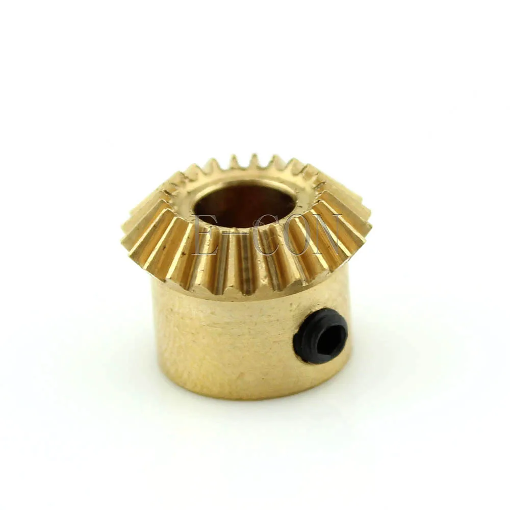 1pcs 0.5M 24T Metal Umbrella Tooth Bevel Gear Helical Motor Gear 24 Tooth 4mm/5mm Bore 3mm Width