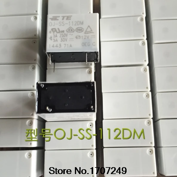 

Free Shipping 100% new original relay 10pcs/lot OJ-SS-112DM 12V/4PIN/5A/ OJE-SS-112DM